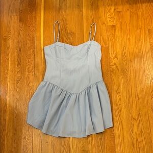 Light Blue Spaghetti Strap Dress